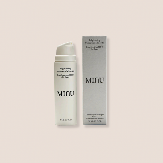 Minu Brightening Sunscreen Minerals SPF 30 Gel-Cream